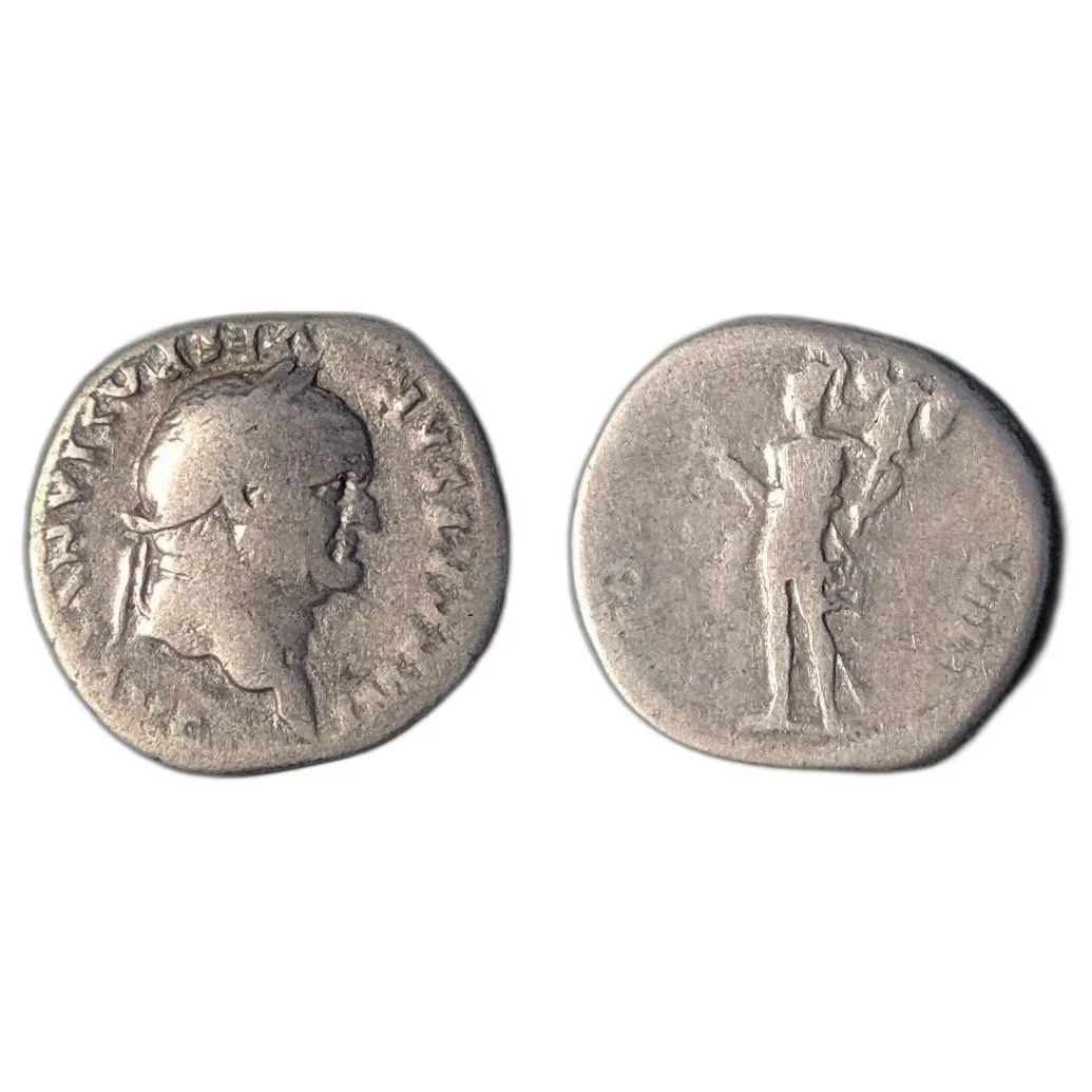 Titus, as Ceasar, Denarius. 77-78 AD.