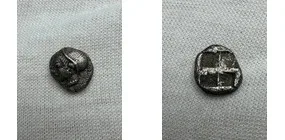 Ionia, Phokaia. AR Diobol, 1.20 g. 9.62 mm. Circa 521-478 BC.