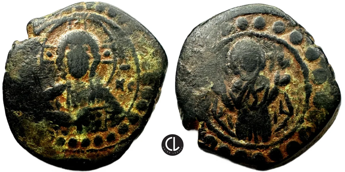 Anonymous, time of Romanus IV, AE Follis, Constantinople Mint, Circa 1068-1071 AD