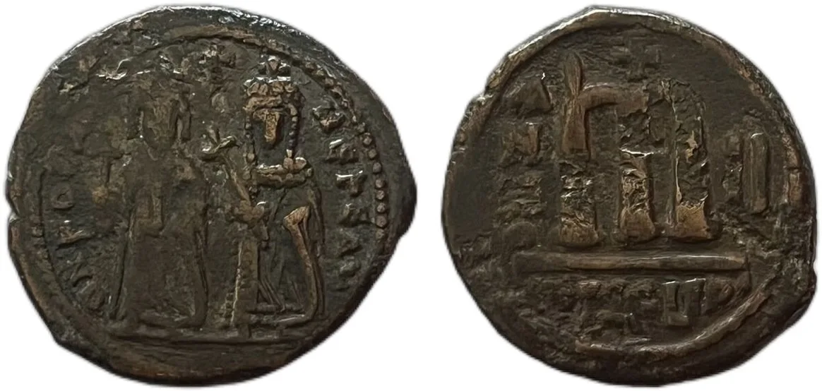 Phocas AE follis, Antioch as Theopolis Y2=603/604