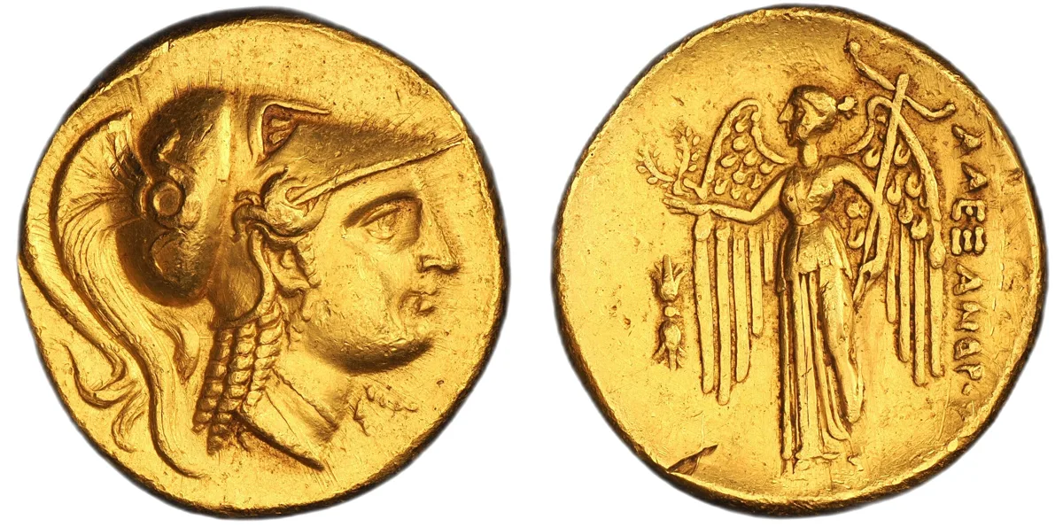 Alexander III the Great, 336–323 BC. AV Distater