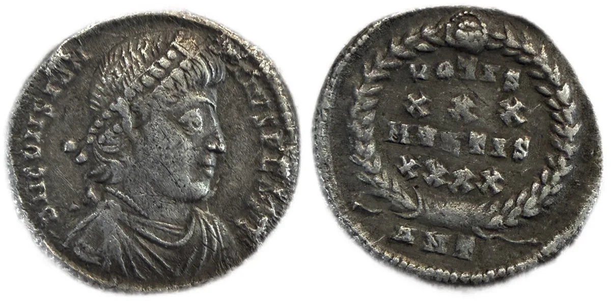 Constantius II, 337-361. Siliqua (Silver, 19 mm, 1.94 g, 12 h), Antioch mint