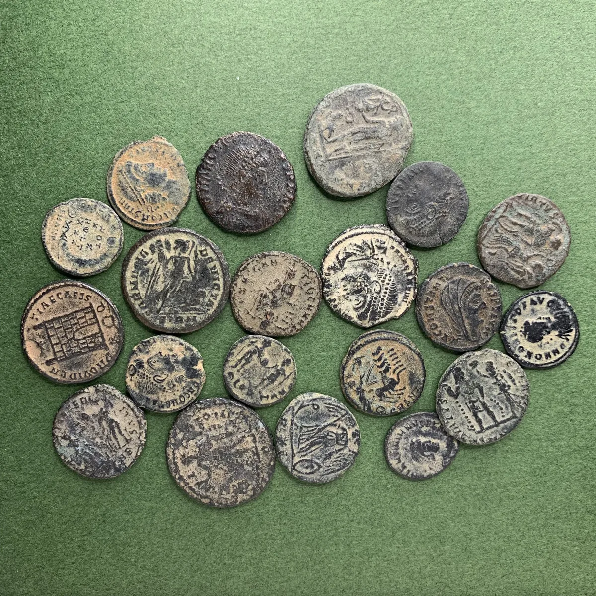 Lot of 20 Late Roman Bronze coins