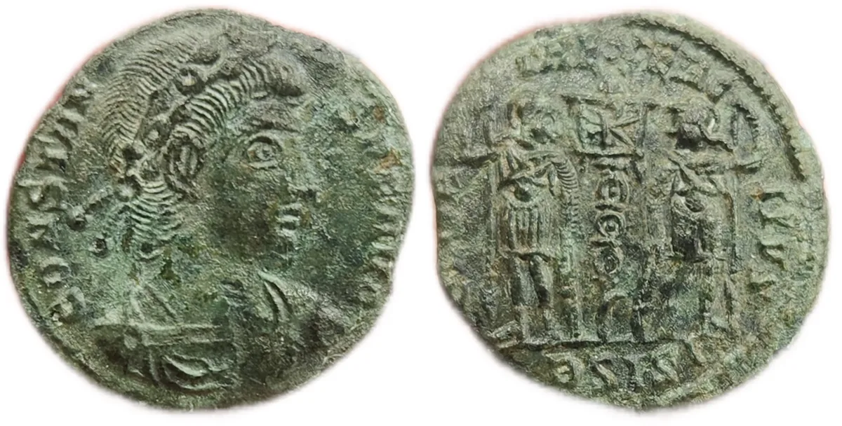 Constans, Soldiers and Standard, XF!