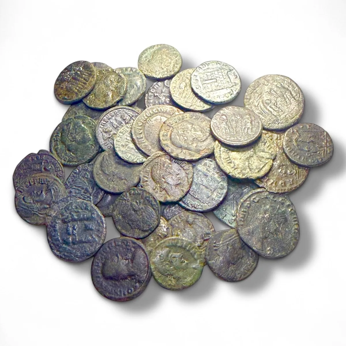 40 Late Roman coins.