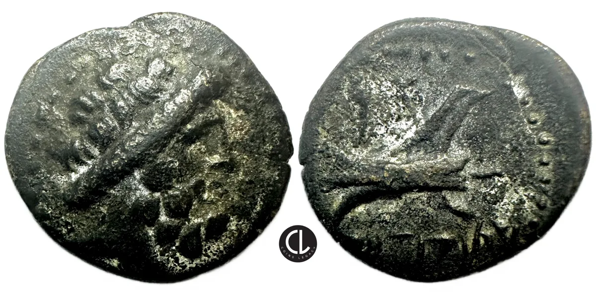 Phoenicia, Arados Mint, AE CY 111 = 149/8 BC - (Zeus/Galley)