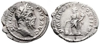 Septimius Severus Silver Denarius - A.D. 206 - RIC IV #200 - Minted at Rome