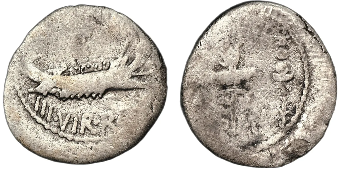 Mark Anthony, 32 BC, Legionary Denarius