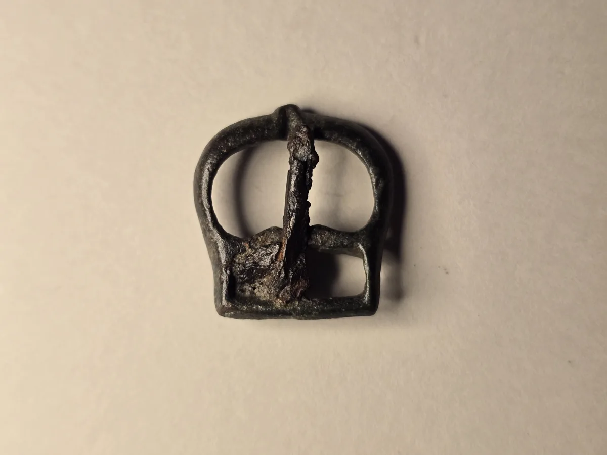Roman Military Bronze Buckle with Original Iron Pin, c. AD 150–235