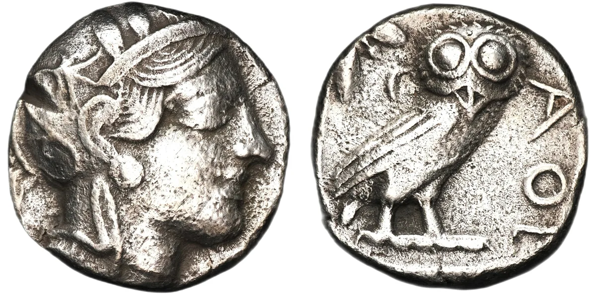 Attica, Athens, AR Tetradrachm, ca. 454-404 BC.