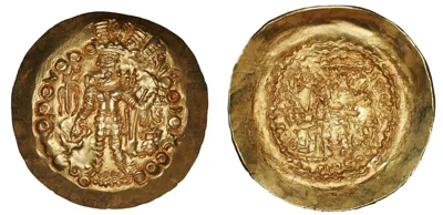 Hunnic tribes, Kidarites (ca 350-385) AV Dinar
