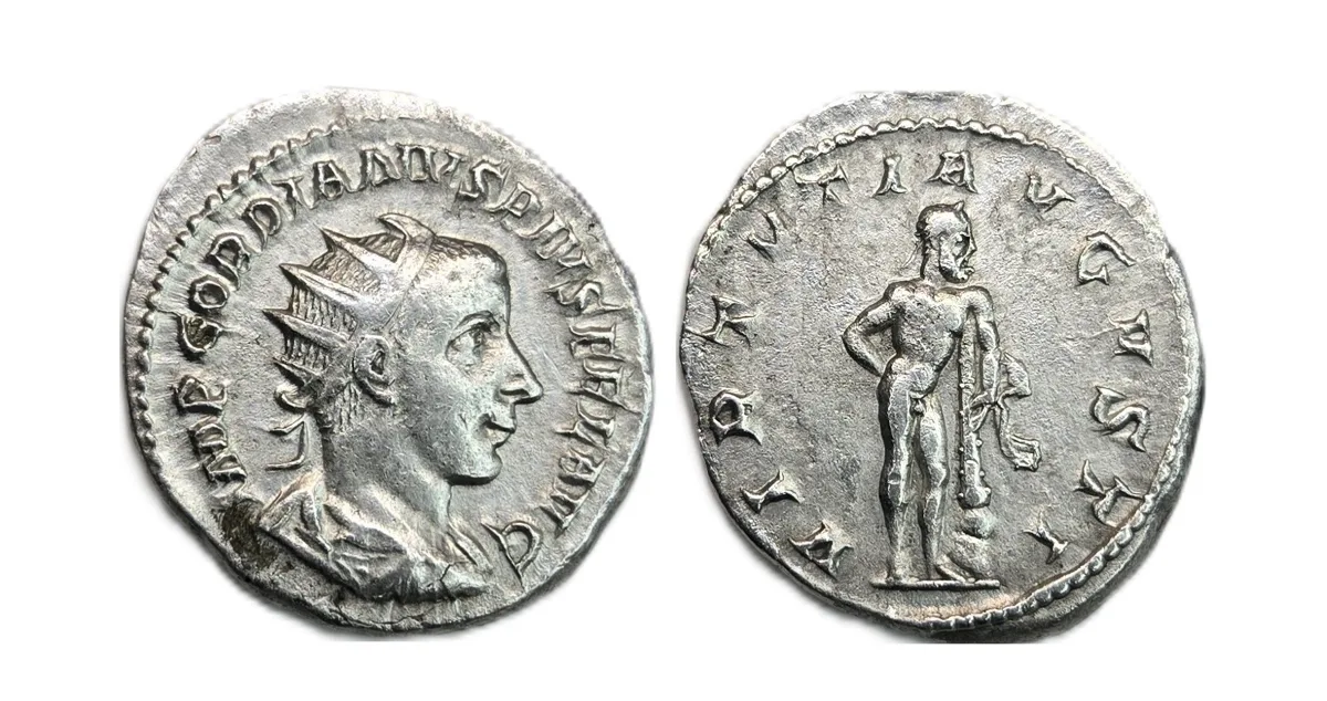 Gordian III - Silver Antoninianus (Double Denarius) - RIC IV # 95 A.D. 241-243