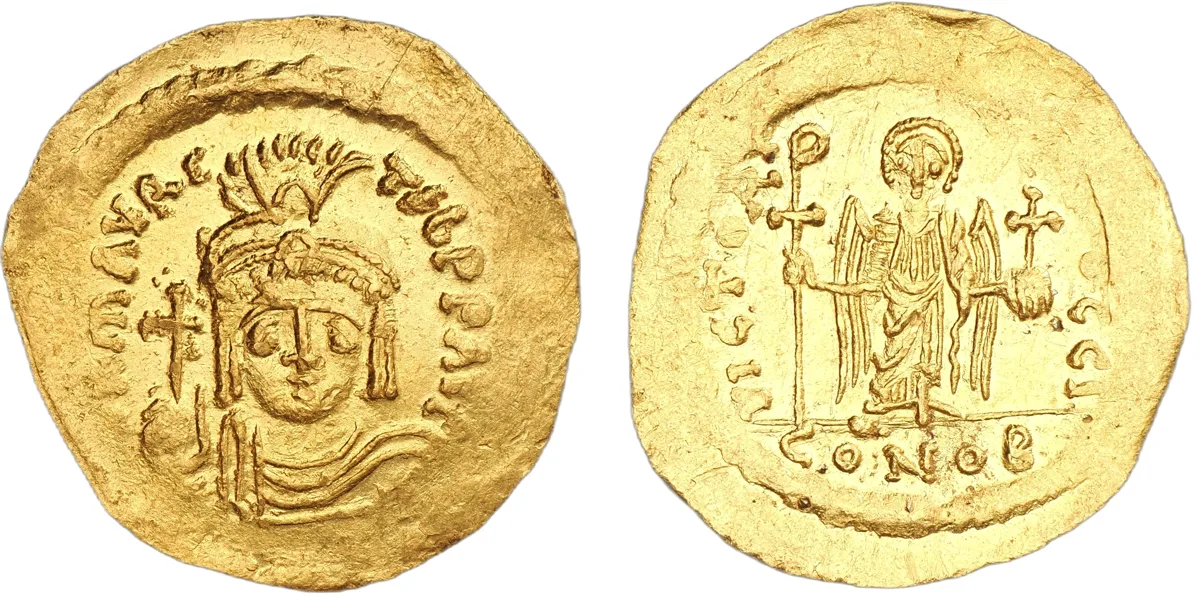Maurice Tiberius, 582-602. AV Solidus, Constantinople