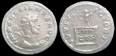 Gallienus 253-268 AD (Struck 257 AD) Heavy AR 22.4mm 4.45gm Antoninianus, Cologne mint