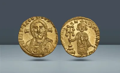 Byzantine Empire, . Justinian II, 685-695 AD (First Reign) Constantinople, c. 692-695 AD,
