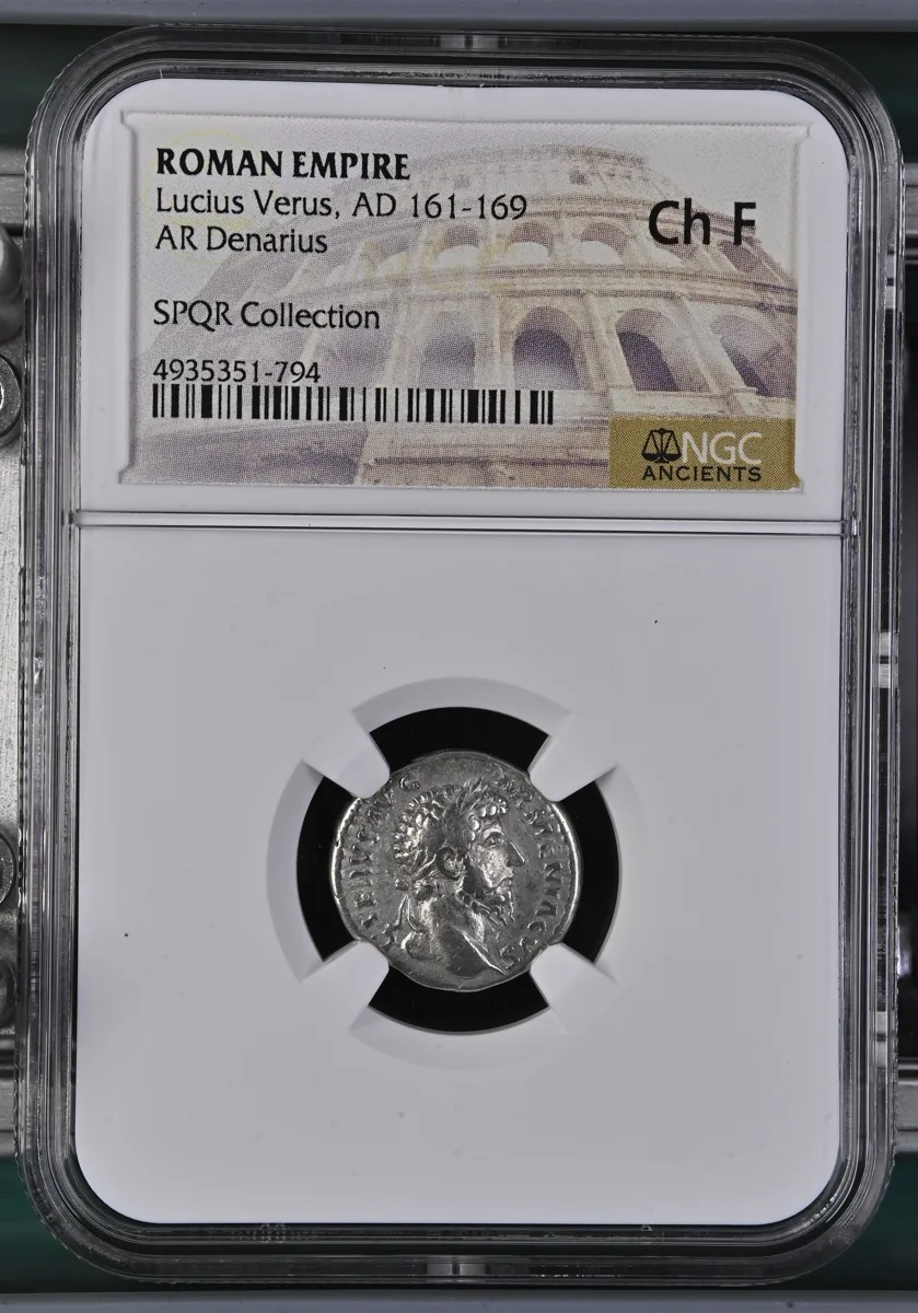 Lucius Verus, AD 161-169 AR Denarius SPQR Collection