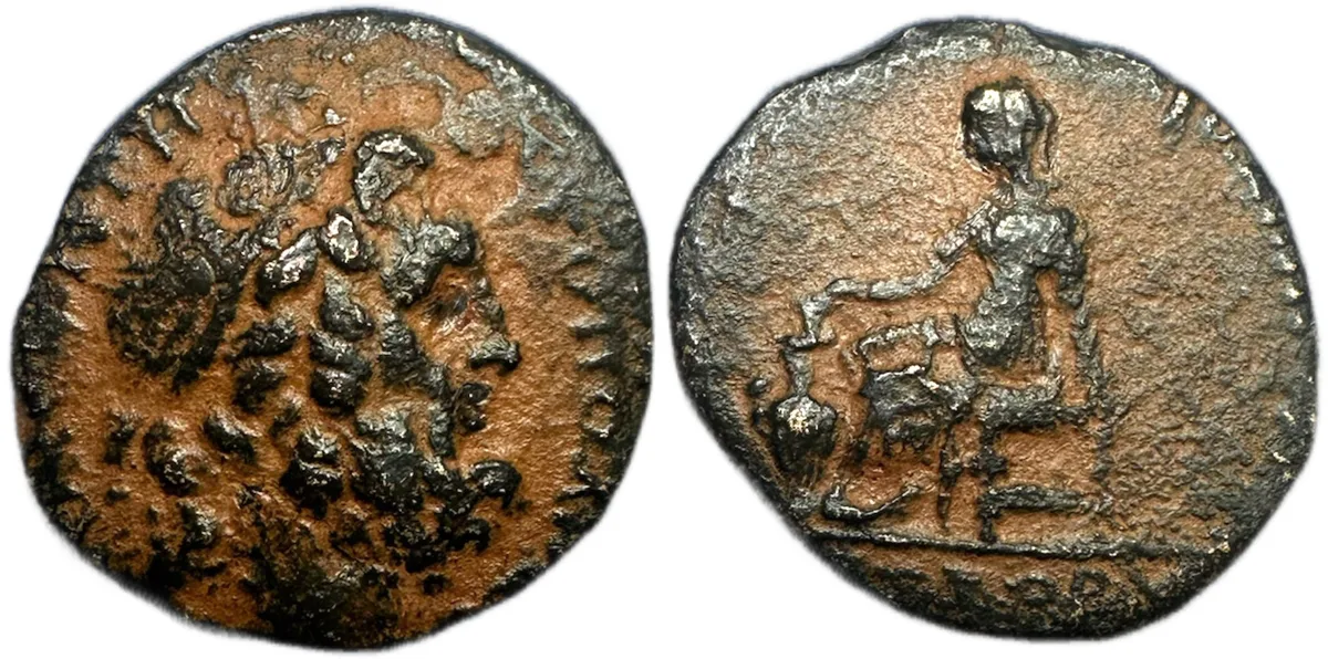 Seleucis and Pieria. Antioch. temp. Hadrian. Struck AD 128/9