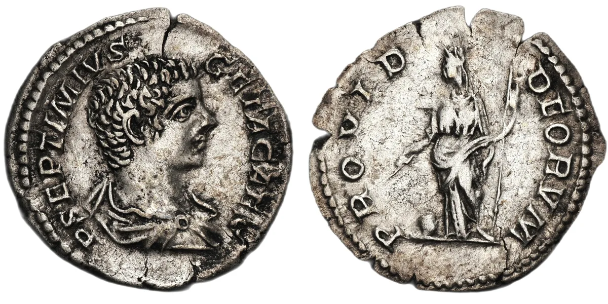 Geta, As Caesar, Denarius