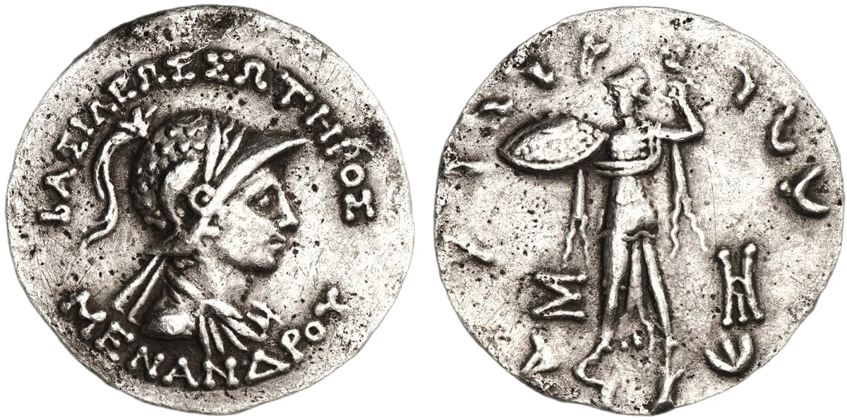 Menander I, 155-130 BC, Tetradrachm