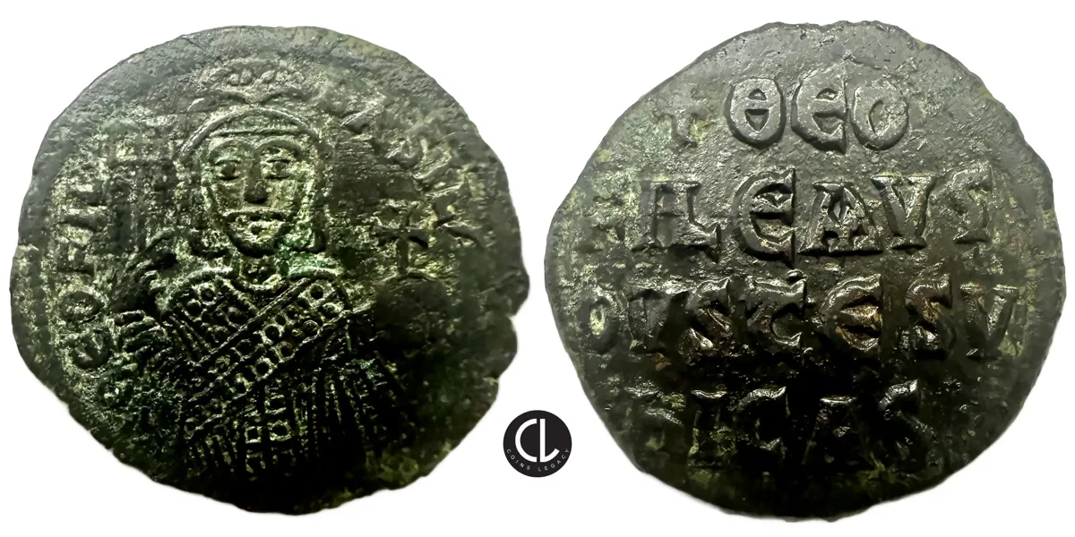 Theophilus, AE Follis, Constantinople Mint, Circa 830-842