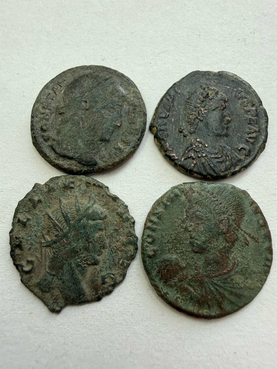Four LRBC (Late Roman Bronze Coins)