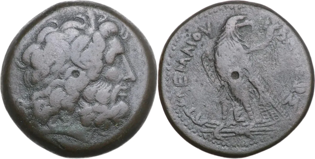 Ptolemy III Euergetes (246-222 BC). AE Hemidrachm.