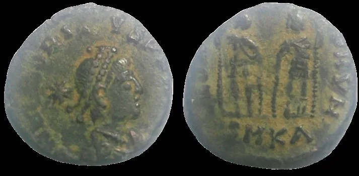 Honorius 393–423 AD (Struck 408–423) AD 14.5mm 2gm Cyzicus mint