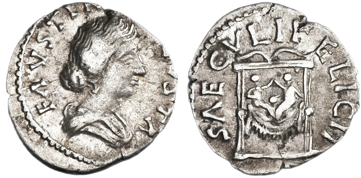 Faustina II, 161-175, Denarius