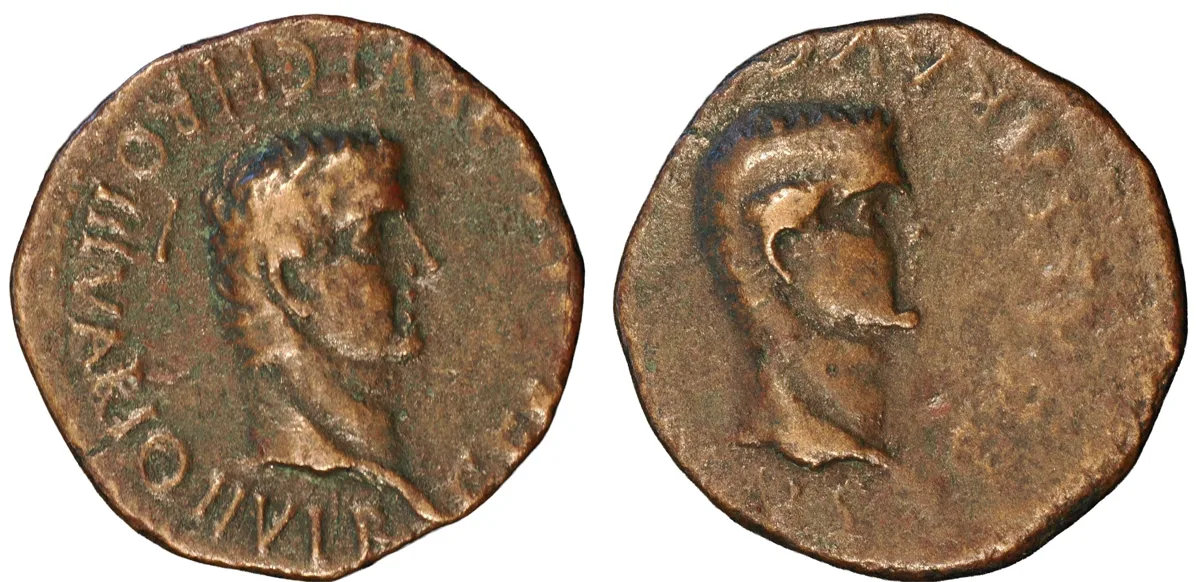 Caligula (AD 37–41), Æ As, Rome mint, AD 37–38, 21mm.