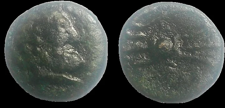 Pisidia, Selge 2nd-1st Cent BC, AE 12.8mm 2.51gm Herakles & club / Thunderbolt & bow
