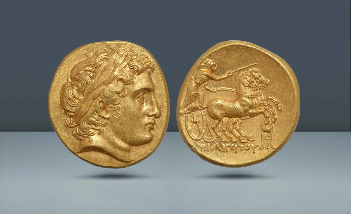 Kingdom of Macedon, Colophon or Magnesia ad Meandrum. Philip II (Posthumous), 359 – 336 BC, c. 322 BC