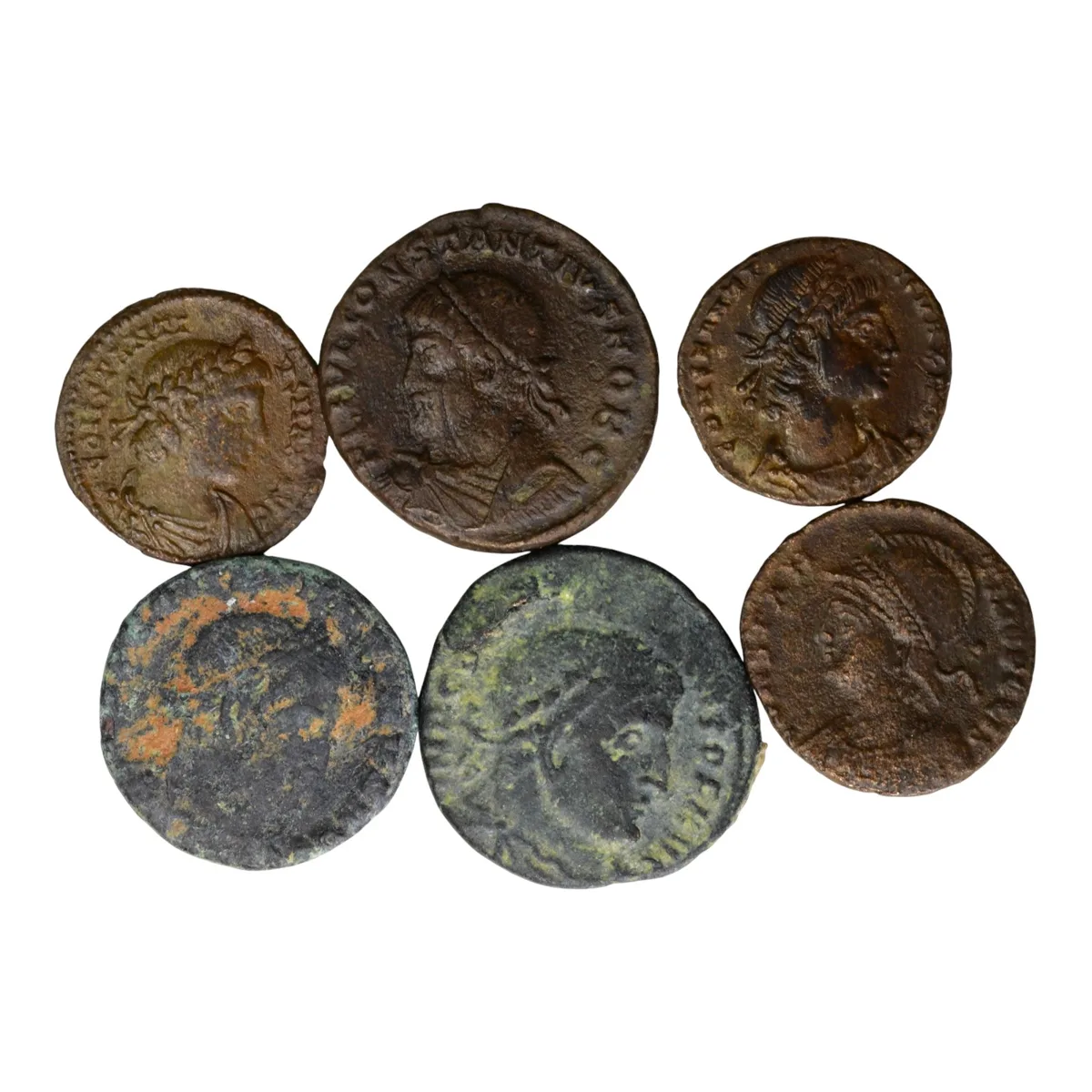 Lot of 6 Late Roman AE