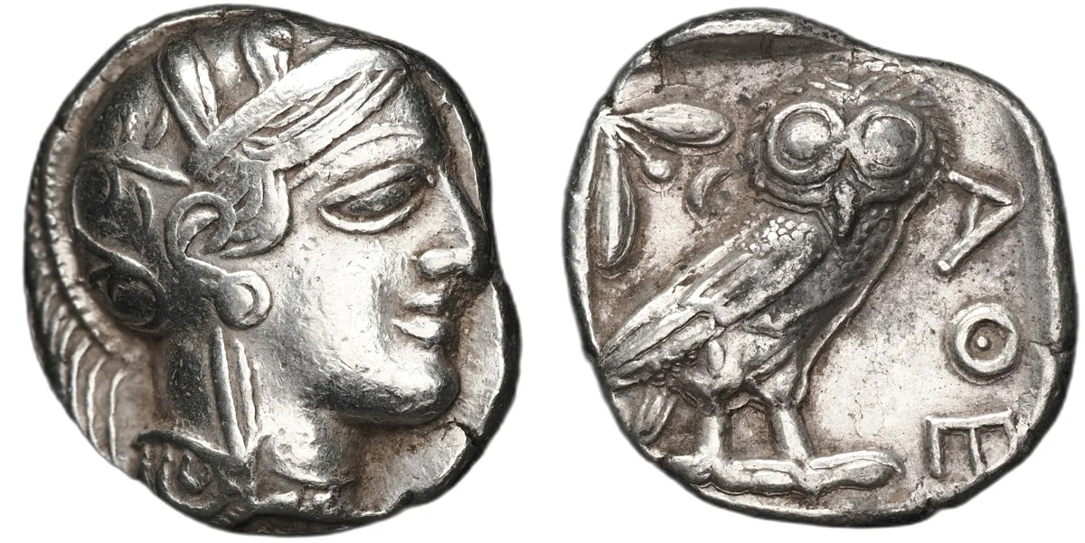 Attica, Athens, AR Tetradrachm, ca. 454-404 BC.