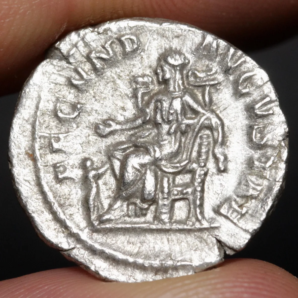 Julia Mamaea Denarius 225AD Ancient Roman Empire Silver Coin - FECVND AVGVSTAE Reverse