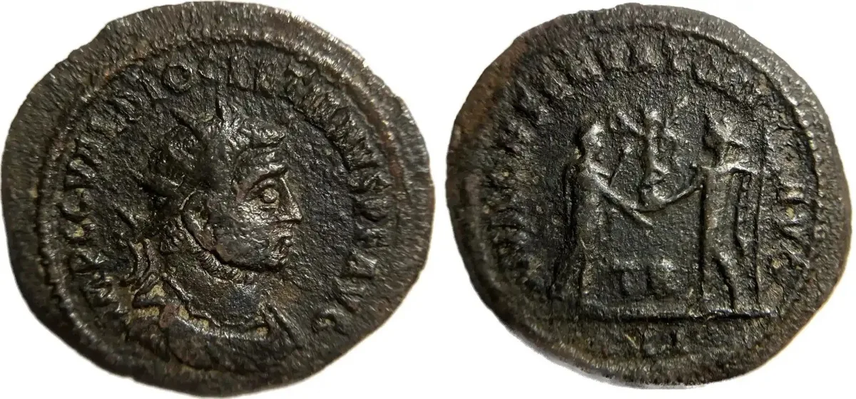 Diocletian Billon Antoninianus | 22mm, 3.5g | IOVI CONSERVATORI
