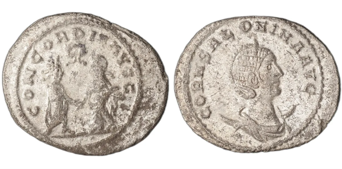 Antoninianus of Salonina, billon, struck under the reign of Gallienus