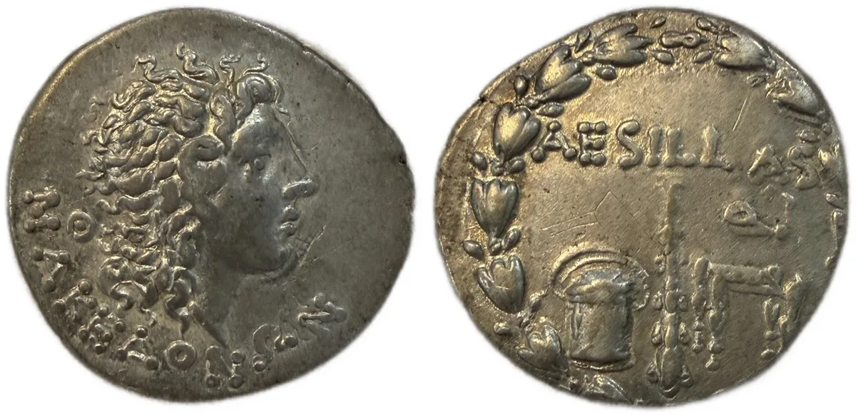 Macedonia (Roman Protectorate), Aesillas Quaestor, Silver Tetradrachm