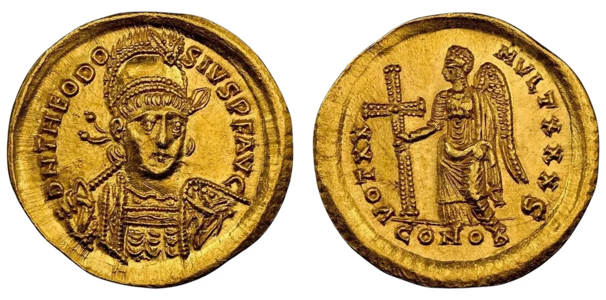 Theodosius II, Eastern Roman Empire, A.D. 402-450. AV Solidus