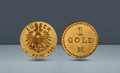 GERMANY, Lübeck Stadtwappen. Dies by Josef Wild,   Nürnberg, 1924