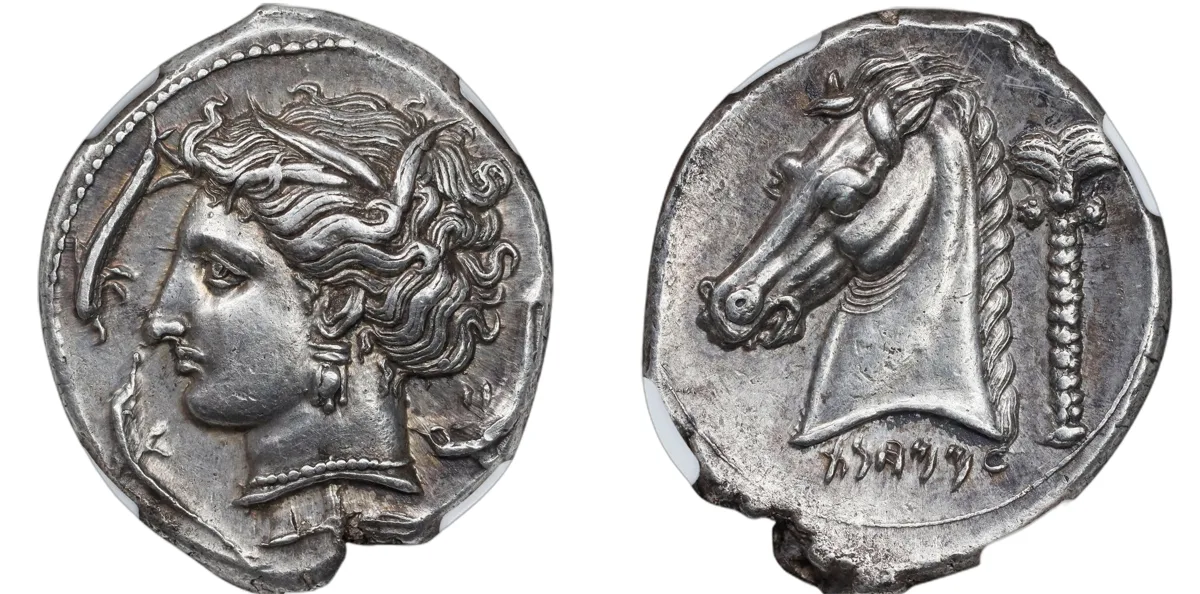 Sicily, Punic. Entella. AR Tetradrachm