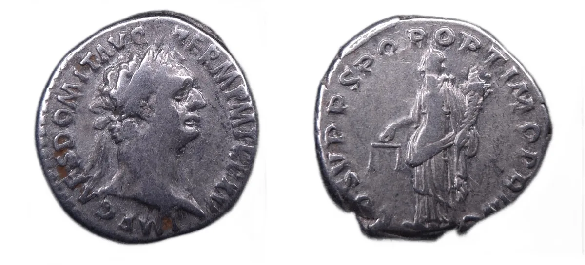 Domitian Denarius, Minerva God of War