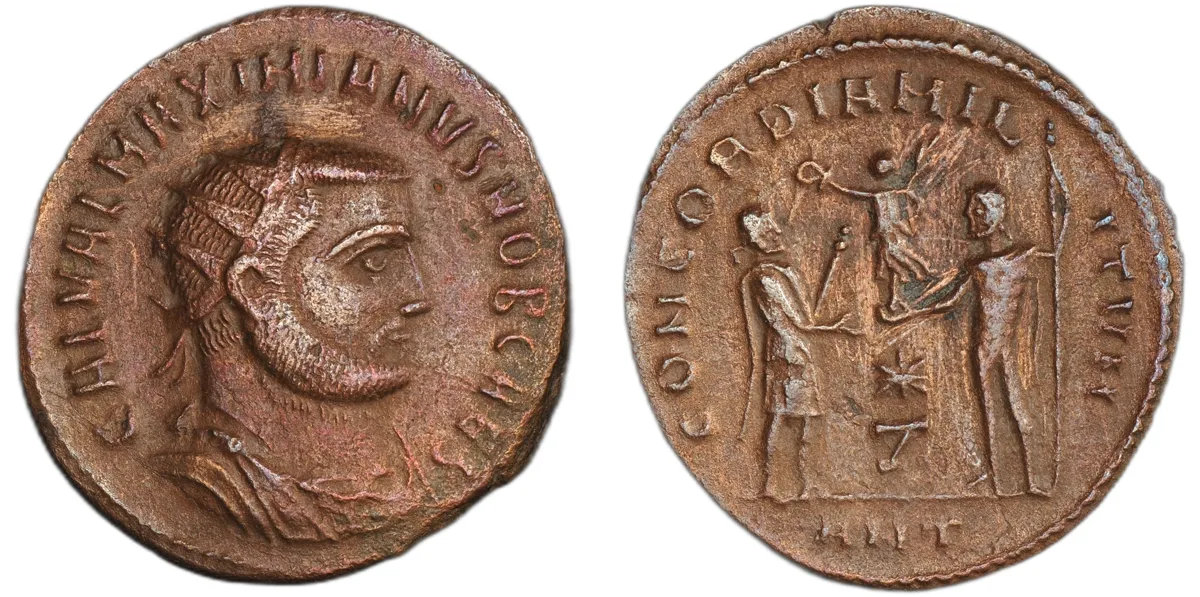 Galerius, as Caesar, 293-305, AE Radiatus