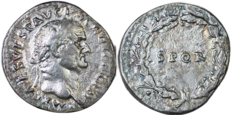 Vespasian 69-79 AD AR Denarius