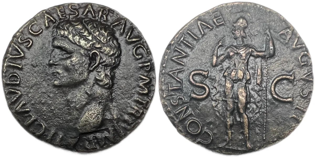 CLAUDIUS (41-54) Rome Æ As (27mm, 9,21g, 6h)