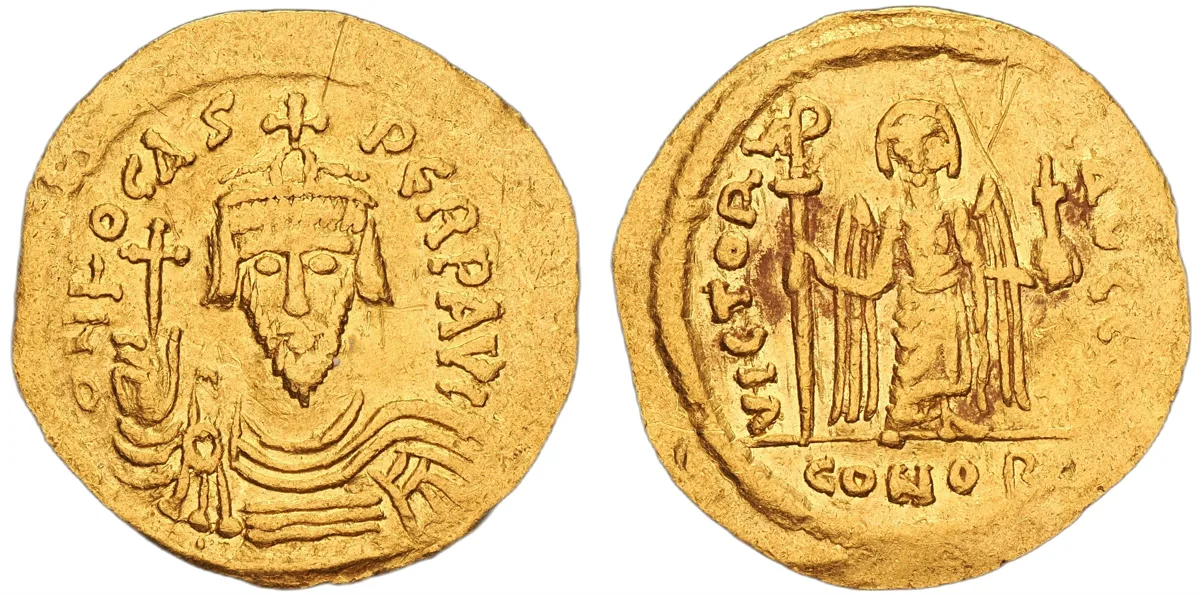 Phocas. 602–610. Solidus