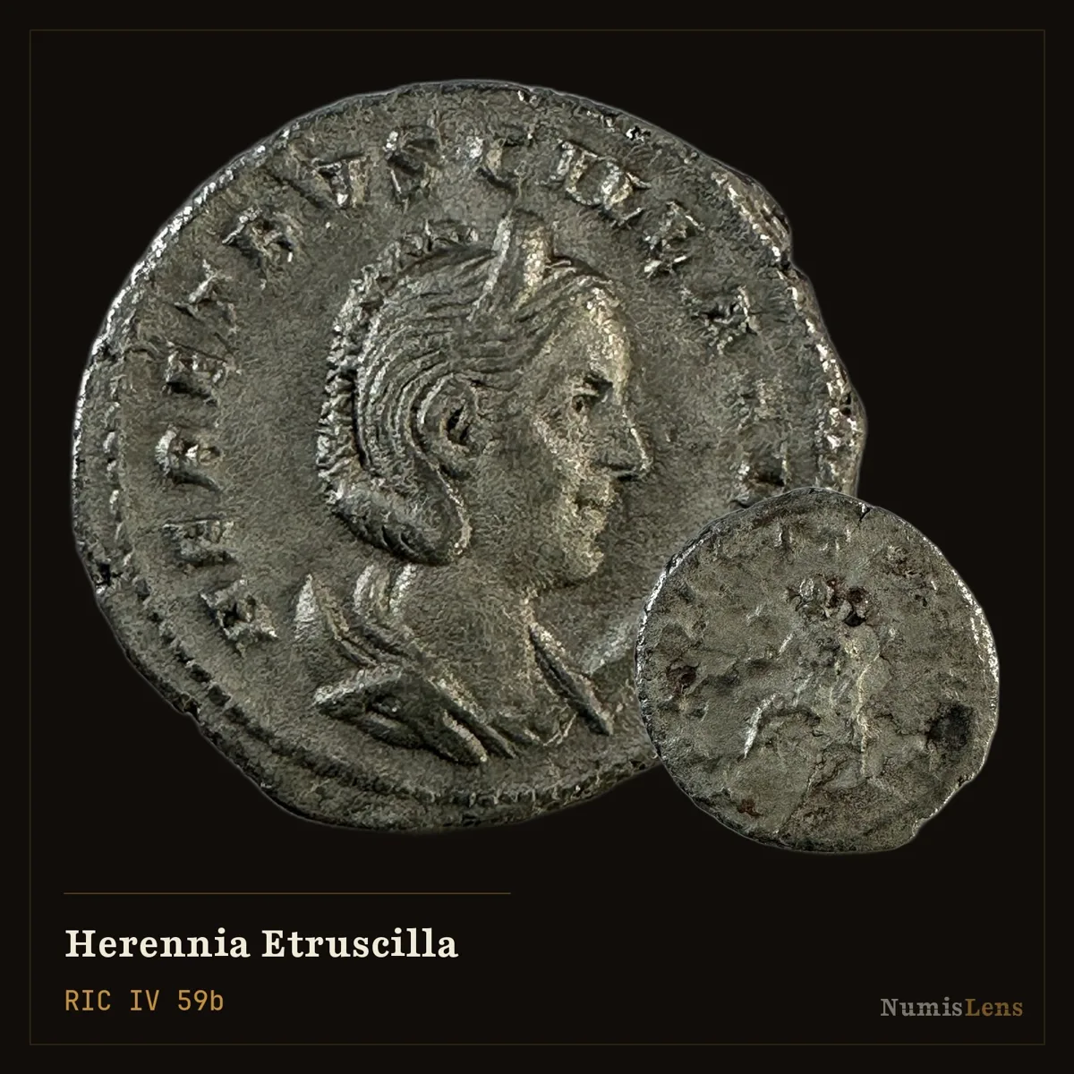 Herennia Etruscilla — Antoninianus, PVDICITIA AVG, Rome