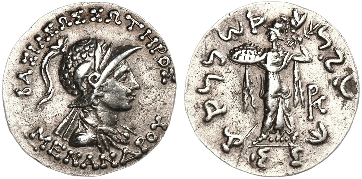 Menander I, 155-130 BC, Tetradrachm