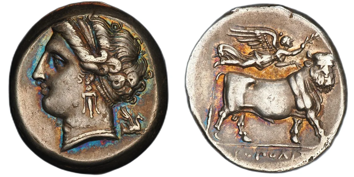 Campania, Neapolis. AR Didrachm, circa 275–250 BC.