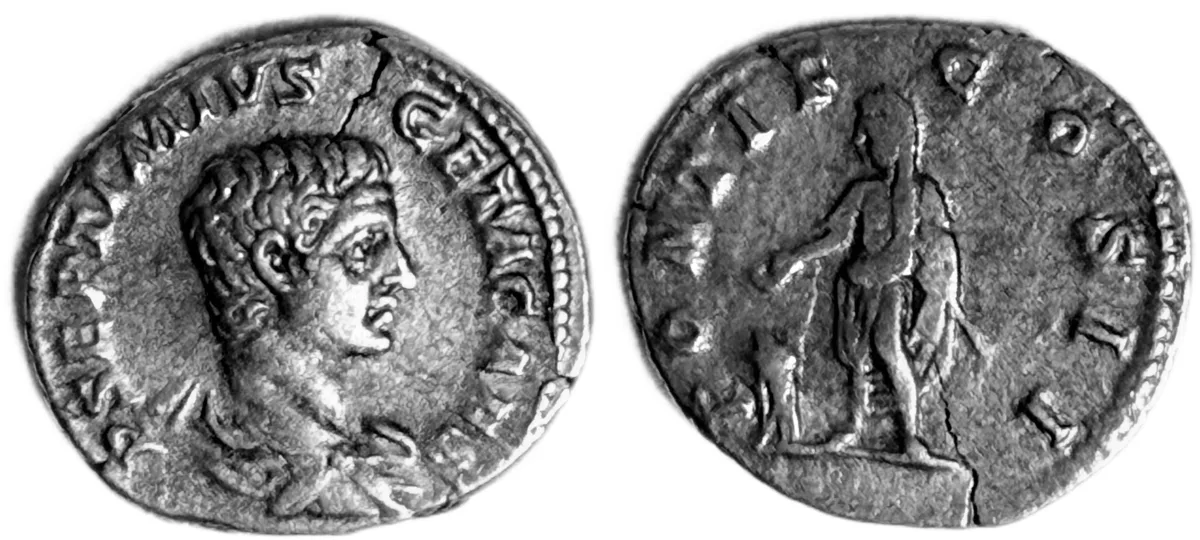 Geta (AD 209-212) Denarius