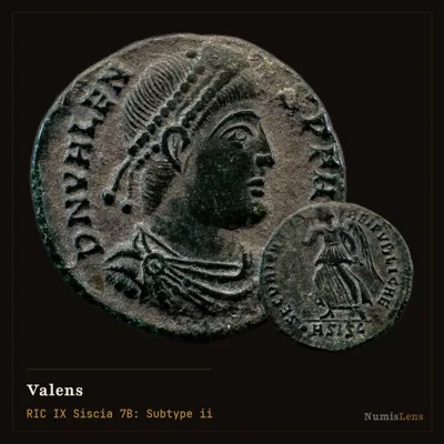 Valens — Nummus, Victory, Siscia
